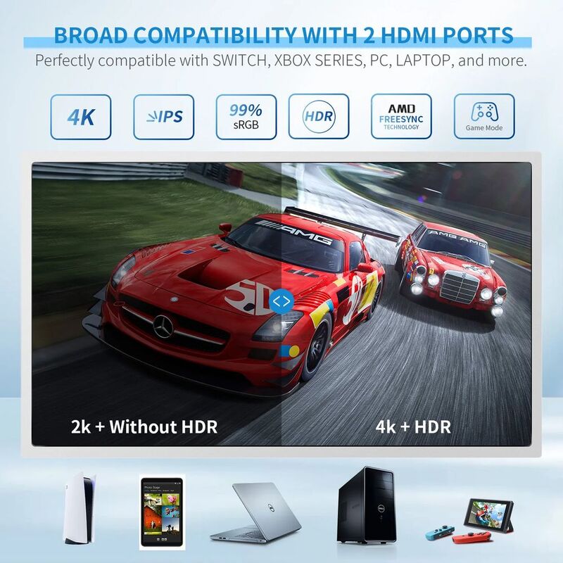 G-STORY 14-INCH LED 4K PORTABLE GAMING  MONITOR