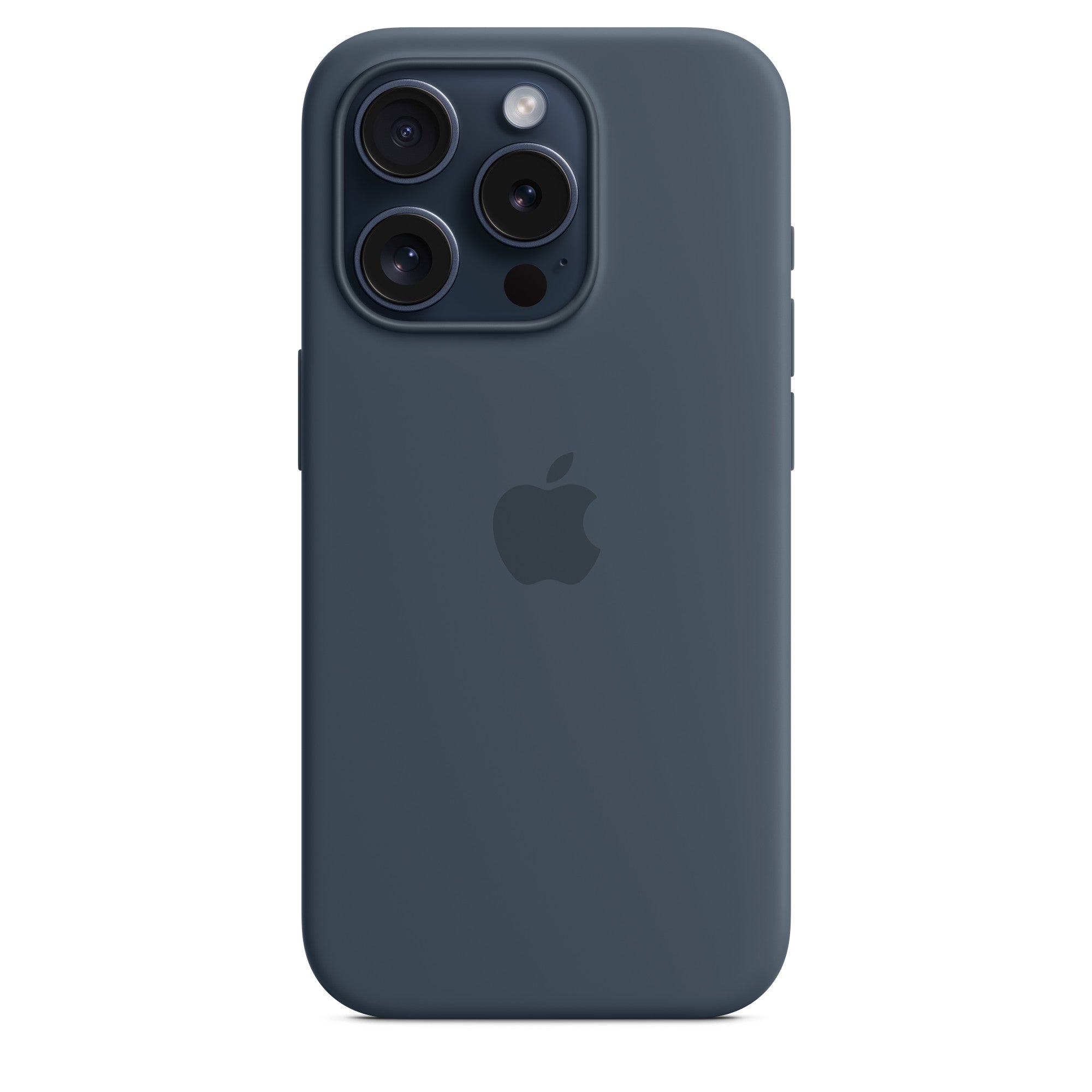IPHONE 15 PRO SILICONE CASE WITH MAGSAFE STORM BLUE MT1D3FE/A