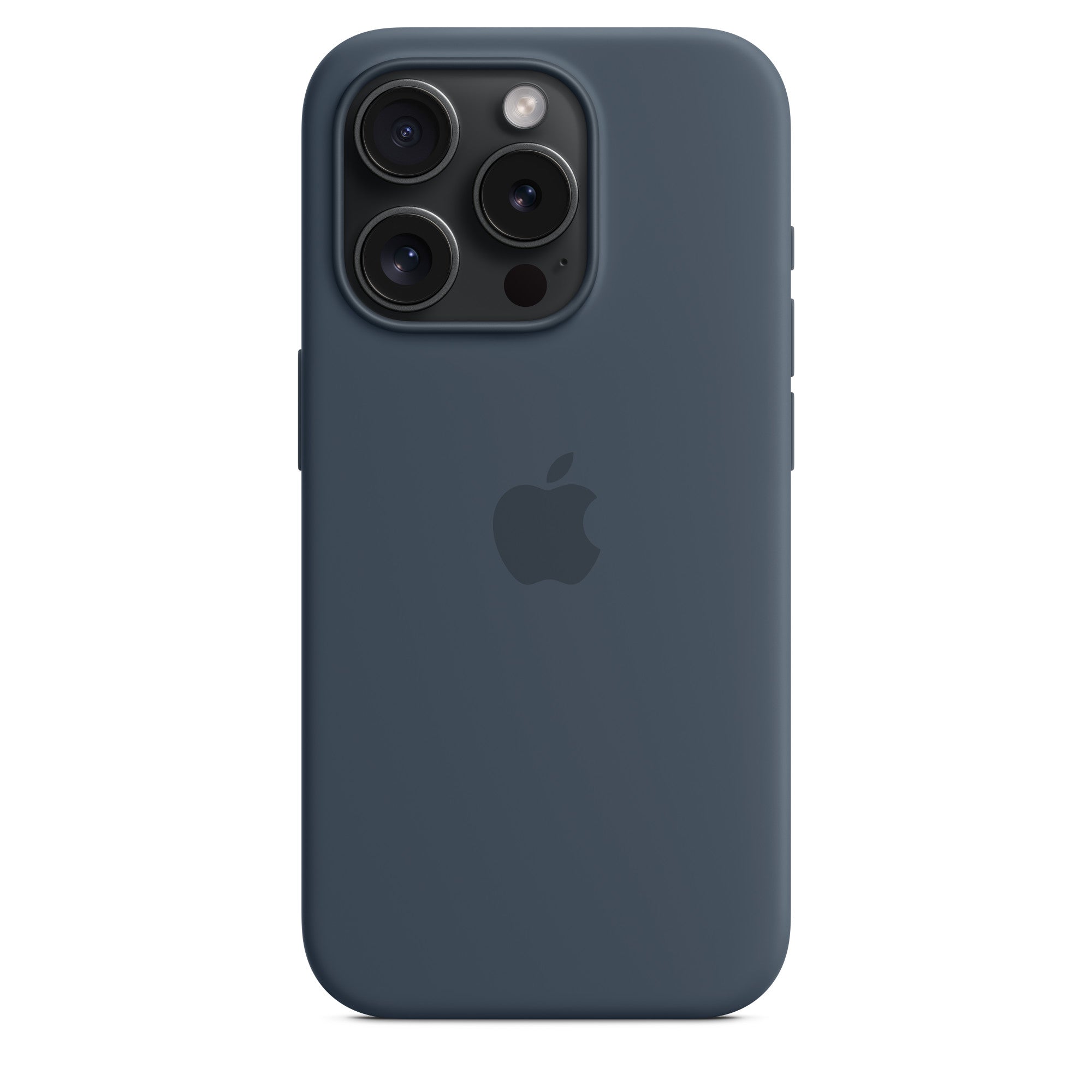 IPHONE 15 PRO SILICONE CASE WITH MAGSAFE STORM BLUE MT1D3FE/A