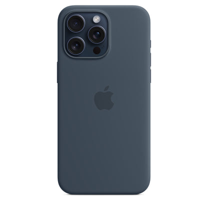 IPHONE 15 PROMAX SILICON CASE WITH MAGSAFE STORM BLUE MT1P3ZM/A