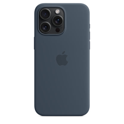 IPHONE 15 PROMAX SILICON CASE WITH MAGSAFE STORM BLUE MT1P3ZM/A
