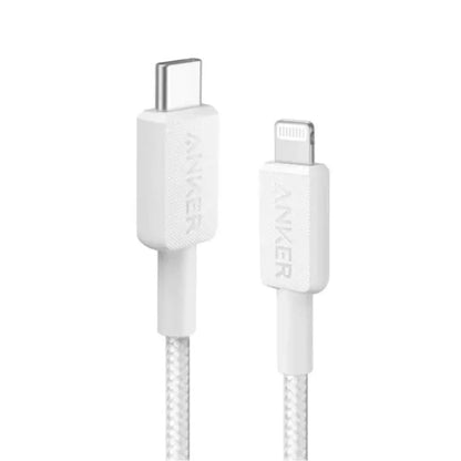 ANKER A81B5H21 322 USB-C TO LIGHTNING CABLE (3FT) WHITE