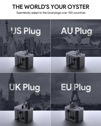 AUKEY TRAVEL MATE 35W ADAPTER WITH USB PORT