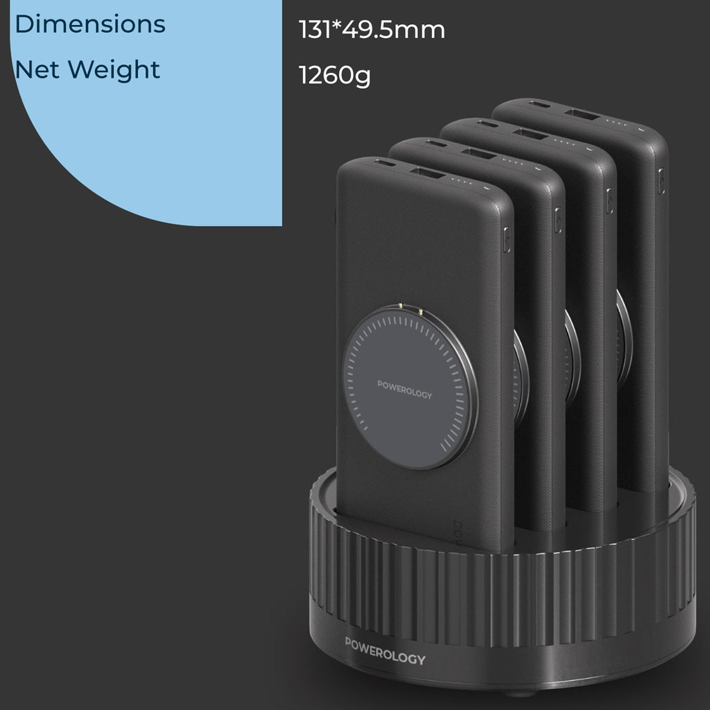 POWEROLOGY 4 IN 1 STATION 10000MAH PD 100W QC