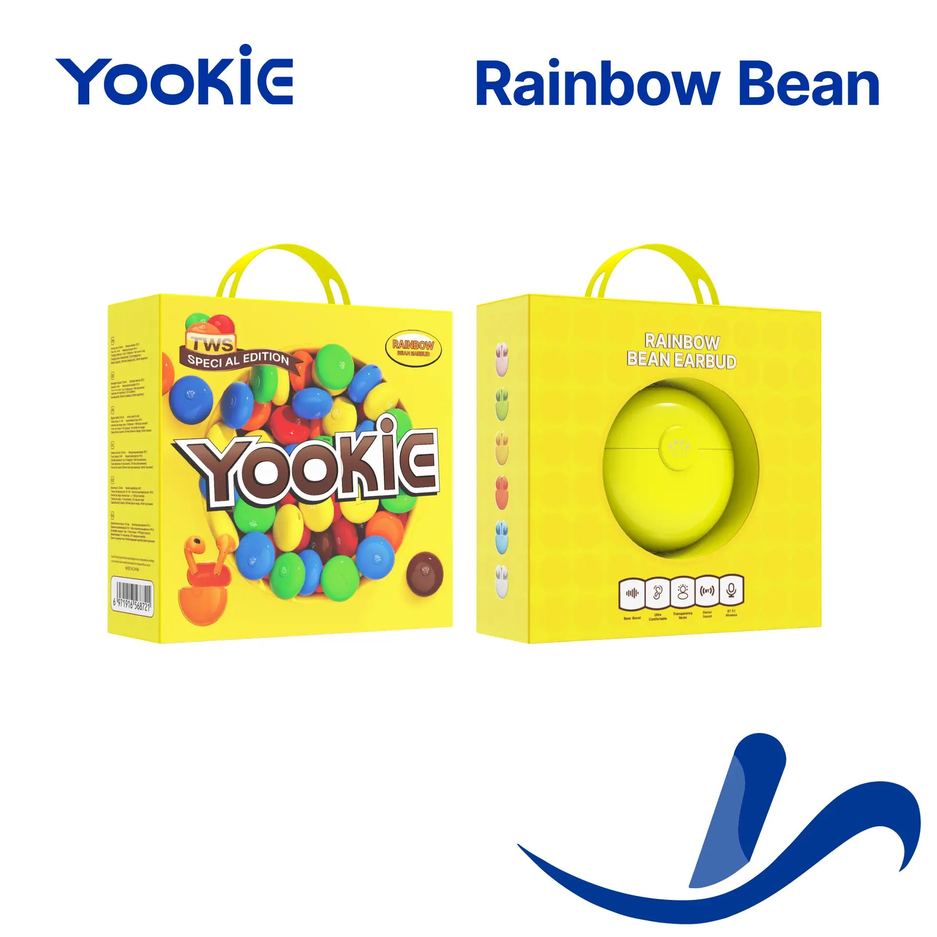 YOOKIE RAINBOW BEAN EARBUDN TWS SPECIAL EDITION