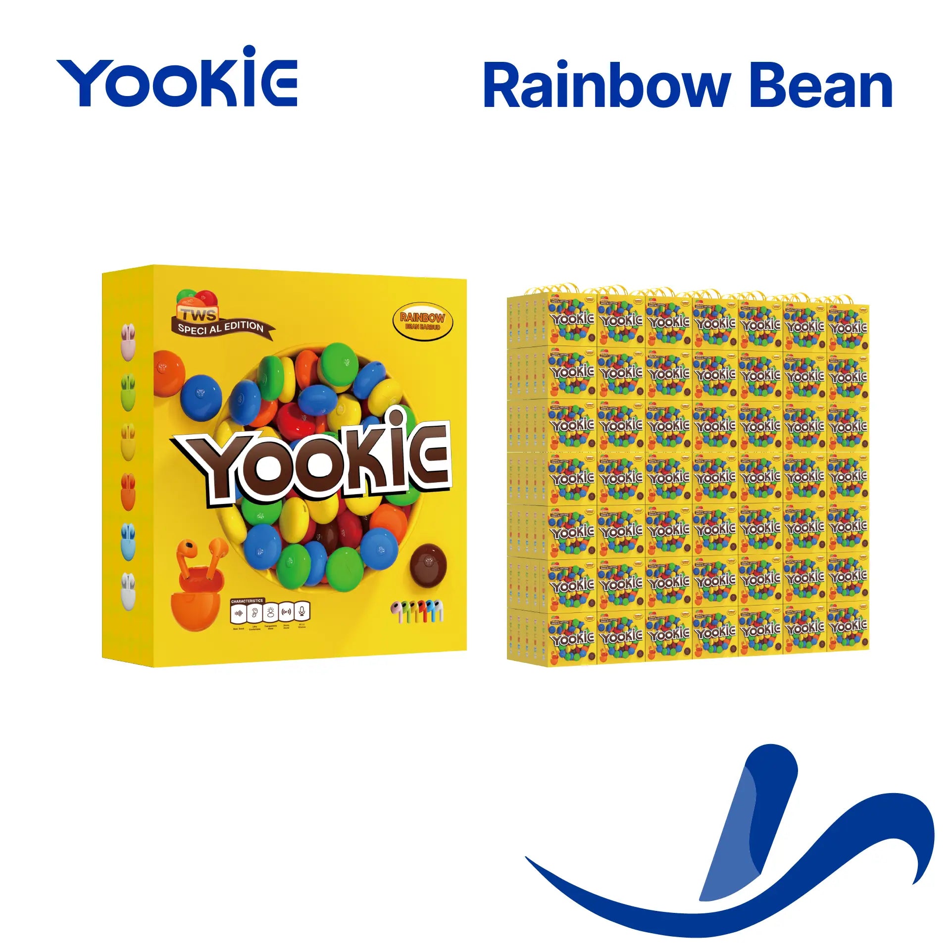 YOOKIE RAINBOW BEAN EARBUDN TWS SPECIAL EDITION