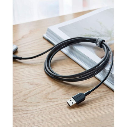 كابل أنكر A8434H12 باور لاين II USB إلى لايتنينج بطول 3 أمتار، أسود