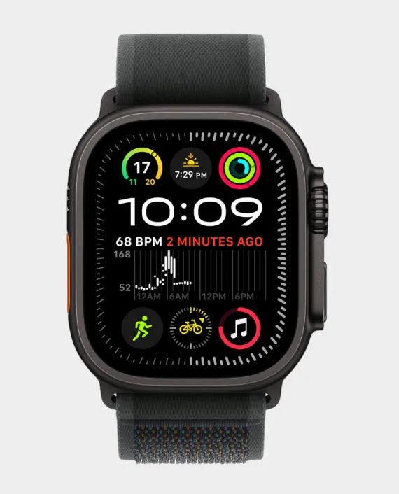 APPLE WATCH ULTRA 2 49MM BLACK TITANIUM CASE BLACK TRAIL LOOP  M/L MX4V3QA/A