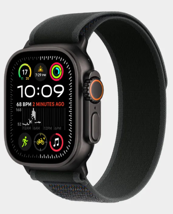 APPLE WATCH ULTRA 2 49MM BLACK TITANIUM CASE BLACK TRAIL LOOP S/M MX4U3QA/A