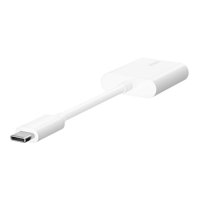 BELKIN ROCKSTAR USB-C AUDIO + CHARGER ADAPTER F7U081BTWH