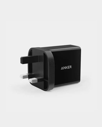 شاحن أنكر A2021K11 بمنفذي USB بقوة 24 وات، أسود