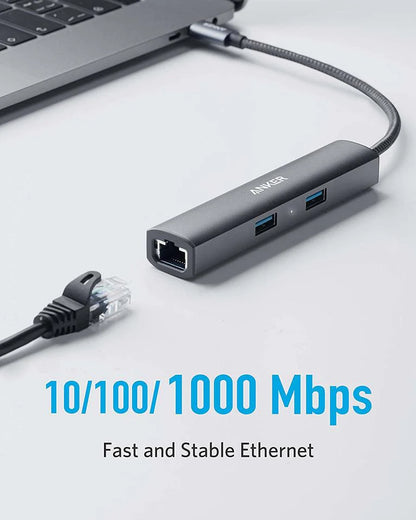 موزع USB-C فائق النحافة A8338HA1 من أنكر 5 في 1