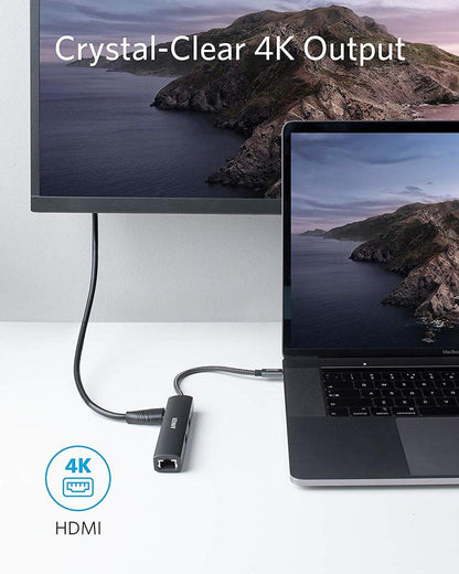 موزع USB-C فائق النحافة A8338HA1 من أنكر 5 في 1