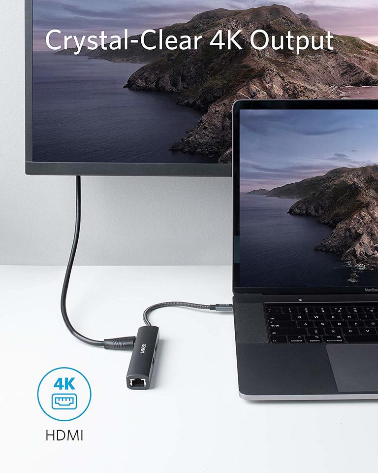 موزع USB-C فائق النحافة A8338HA1 من أنكر 5 في 1
