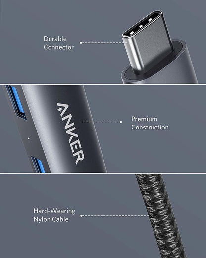 موزع USB-C فائق النحافة A8338HA1 من أنكر 5 في 1