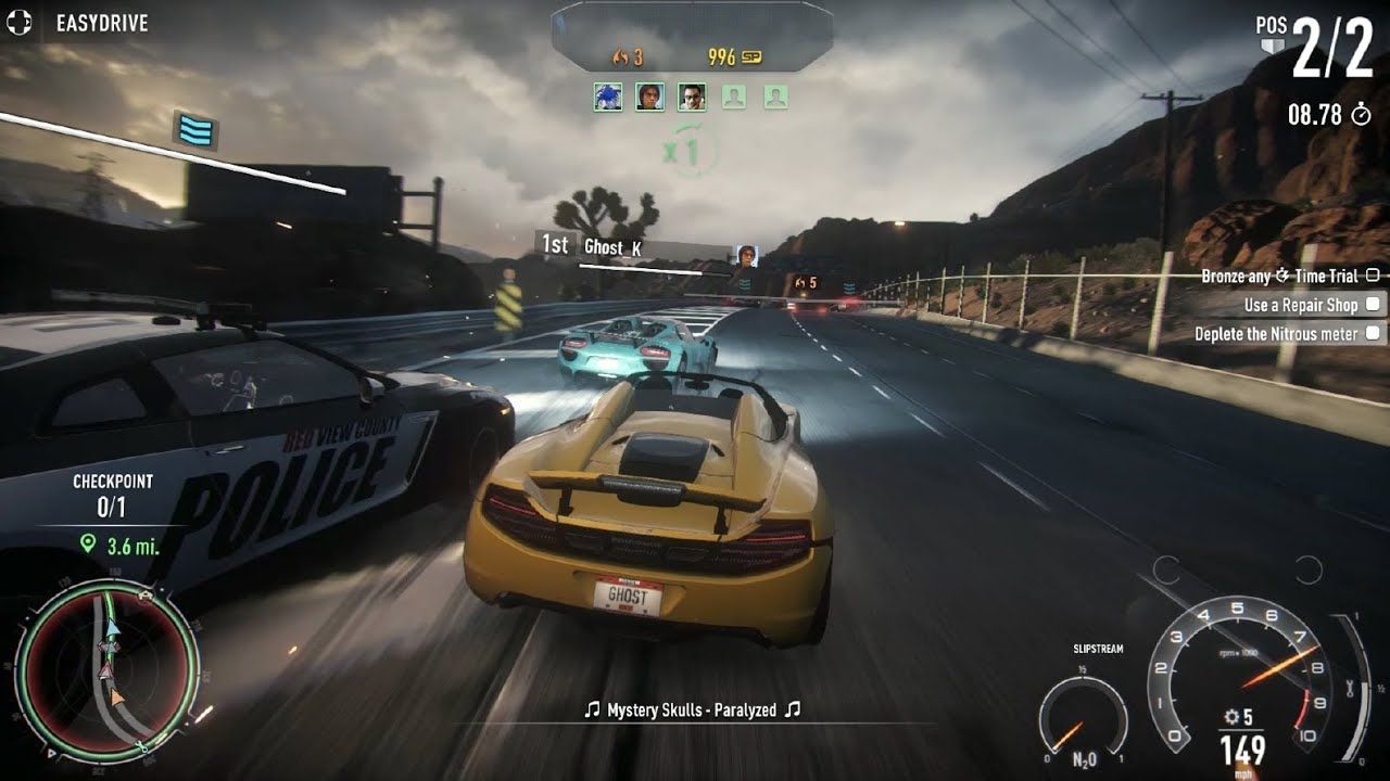 NEED FOR SPEED RIVAL PS4 CD